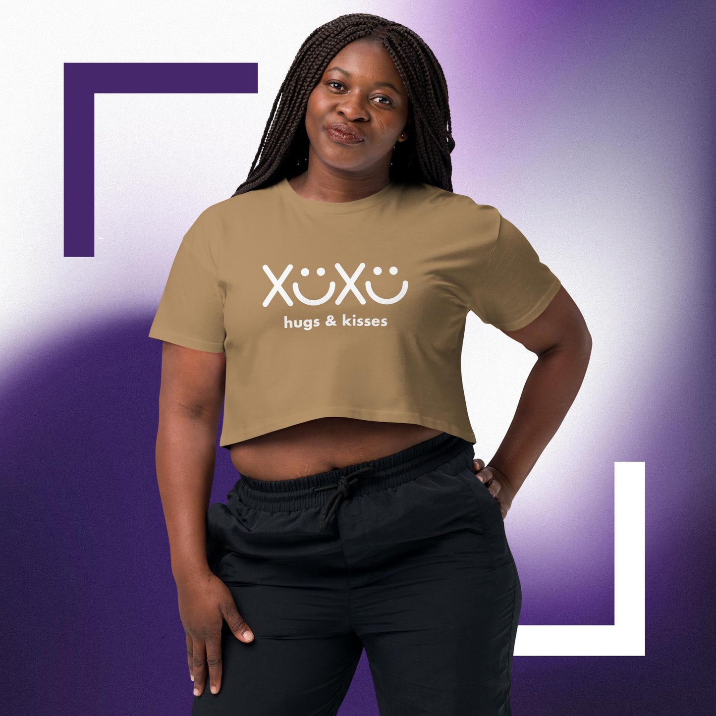 Hugs And Kisses Women’s crop top