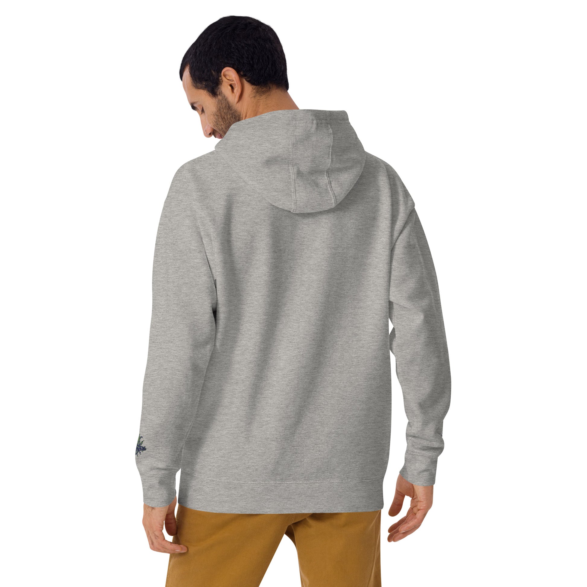 Gray Marijuana Hoodie