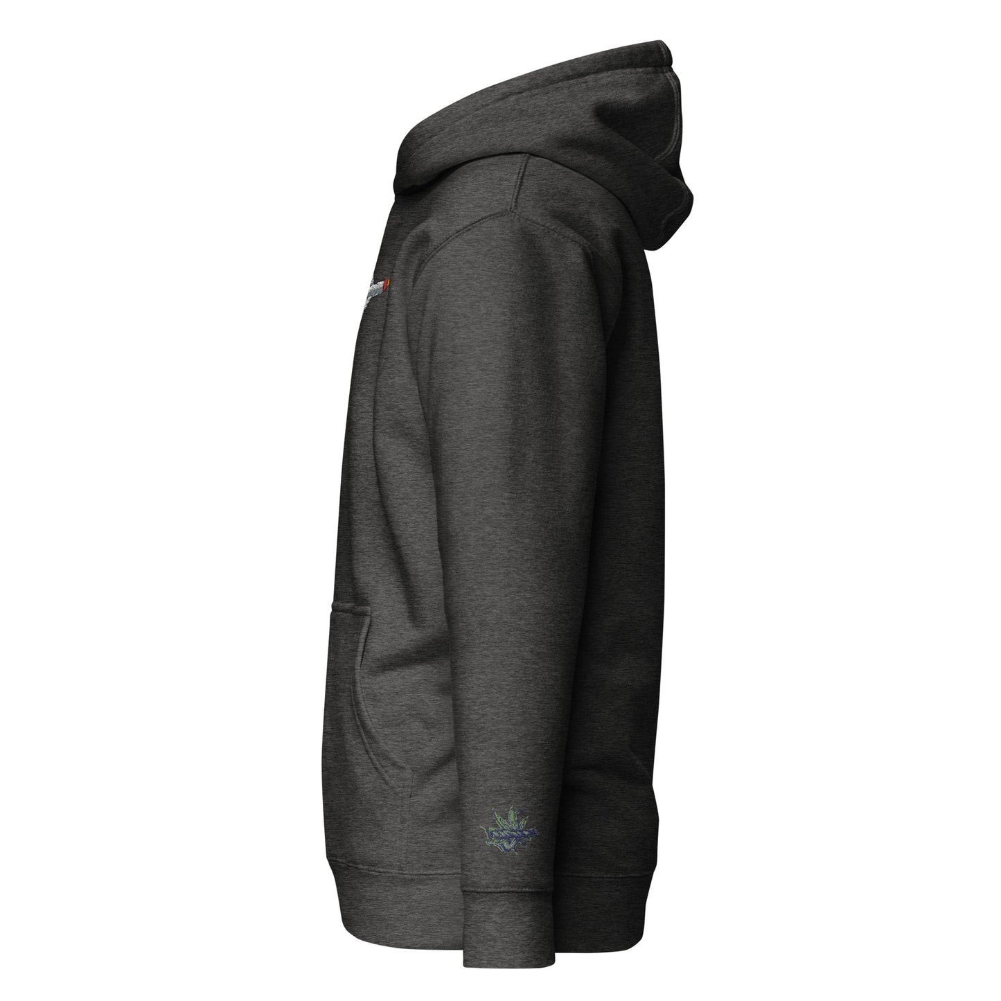 Charcoal Weed Hoodie 